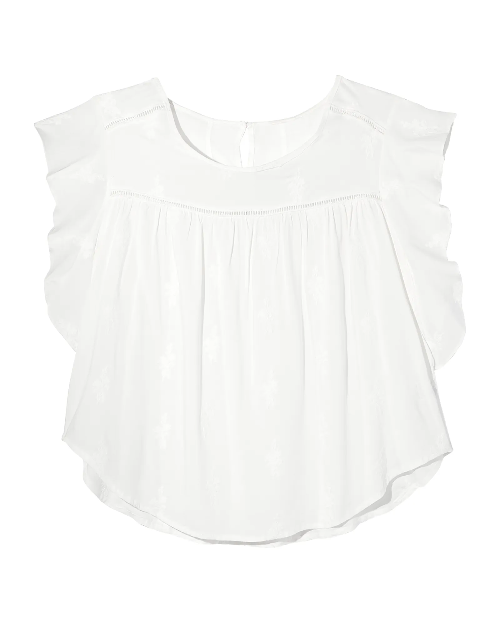 Bailee Detailed Top | White