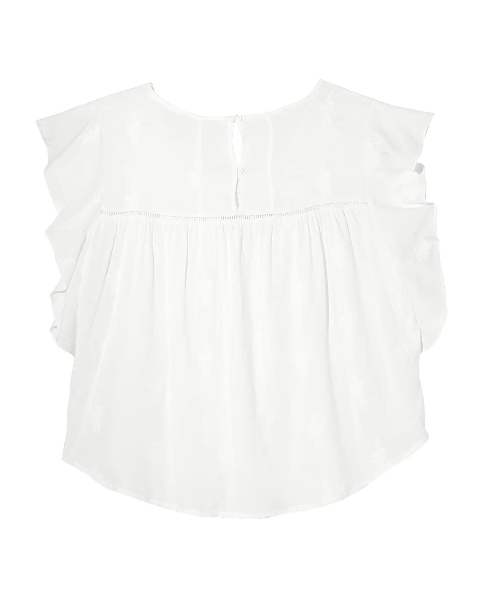 Bailee Detailed Top | White