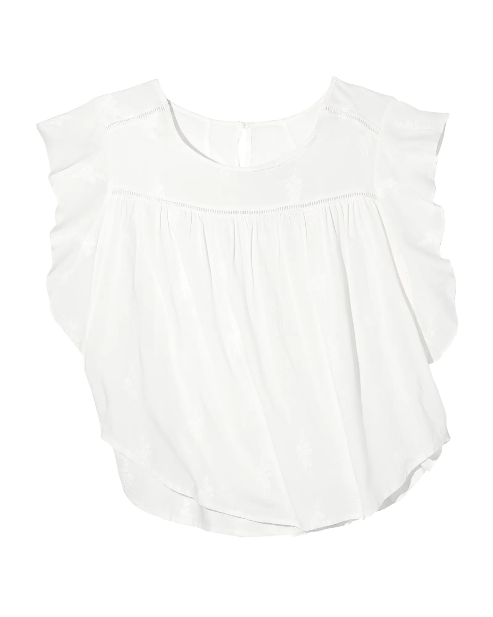 Bailee Detailed Top | White