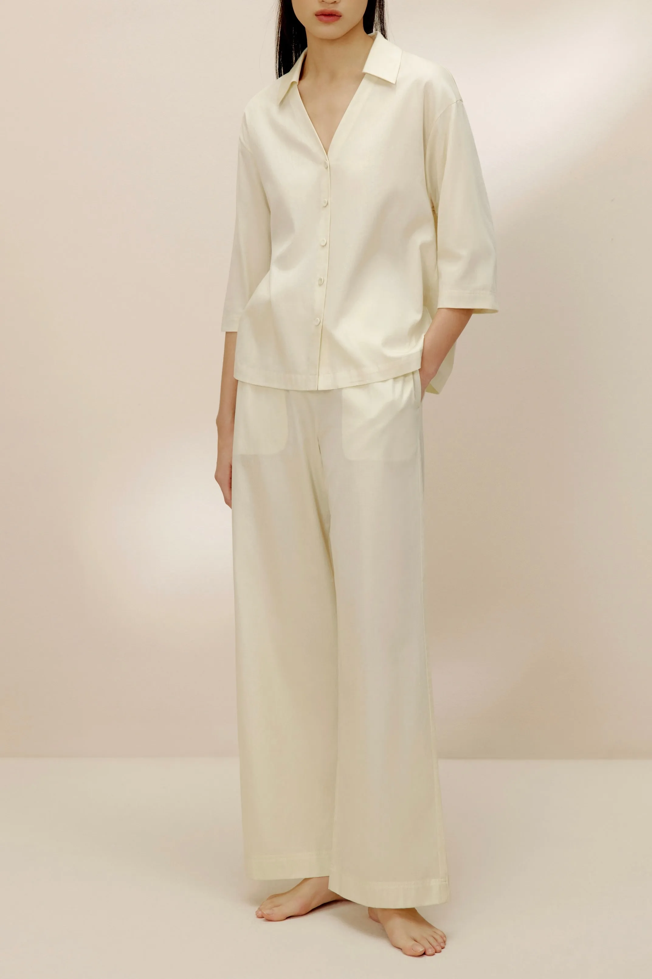 Box Fit Pajama Top