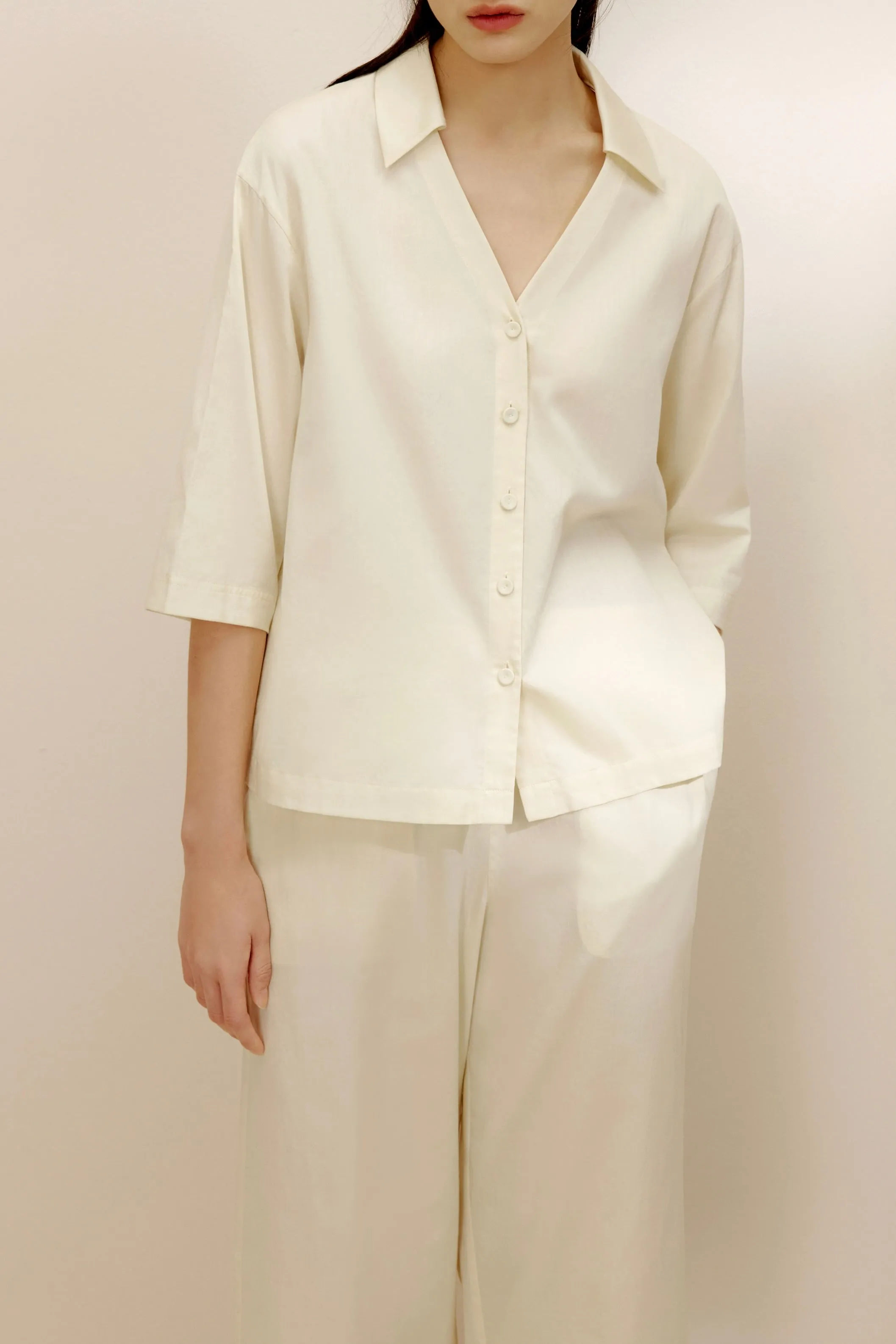 Box Fit Pajama Top