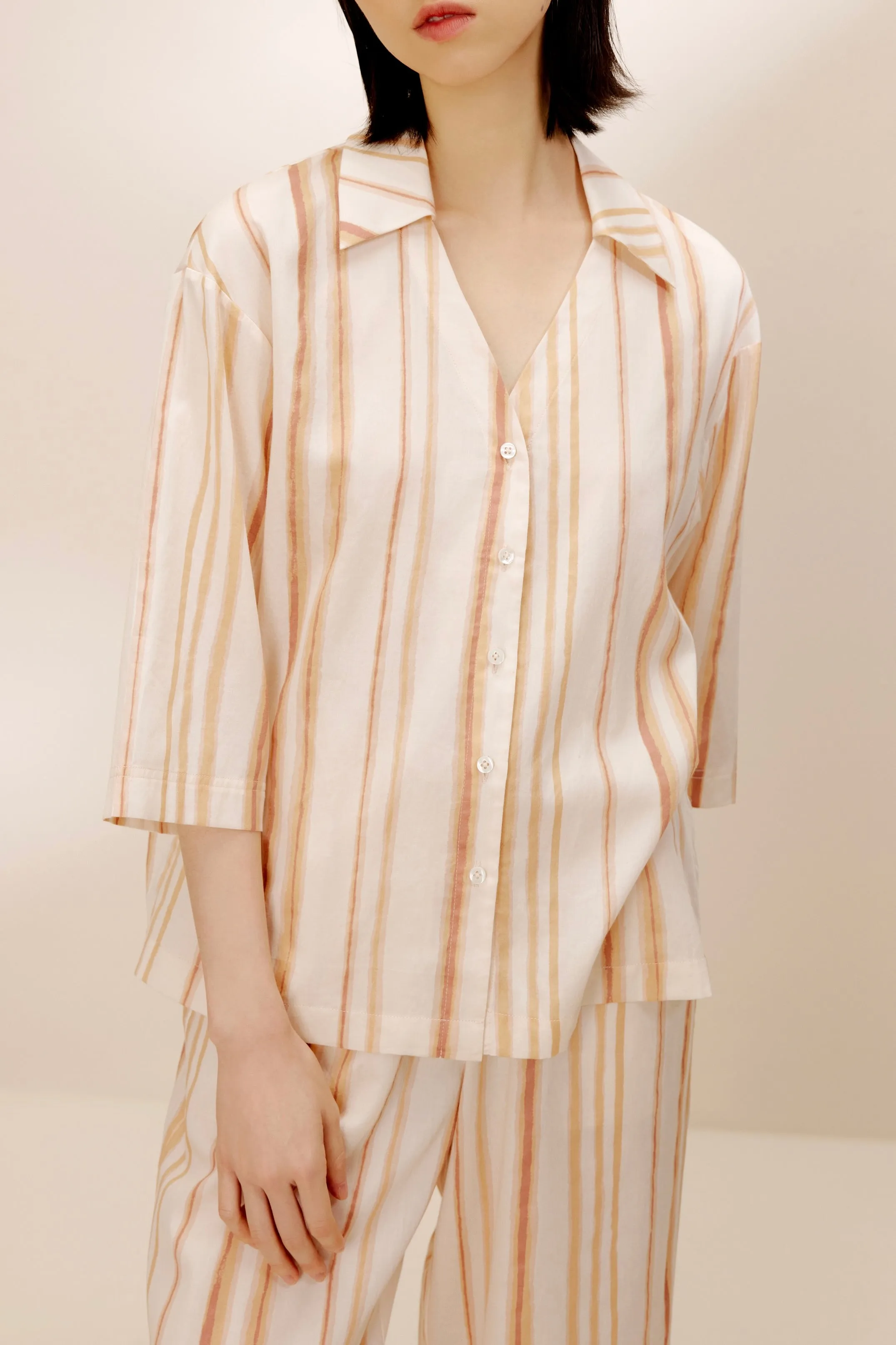Box Fit Pajama Top