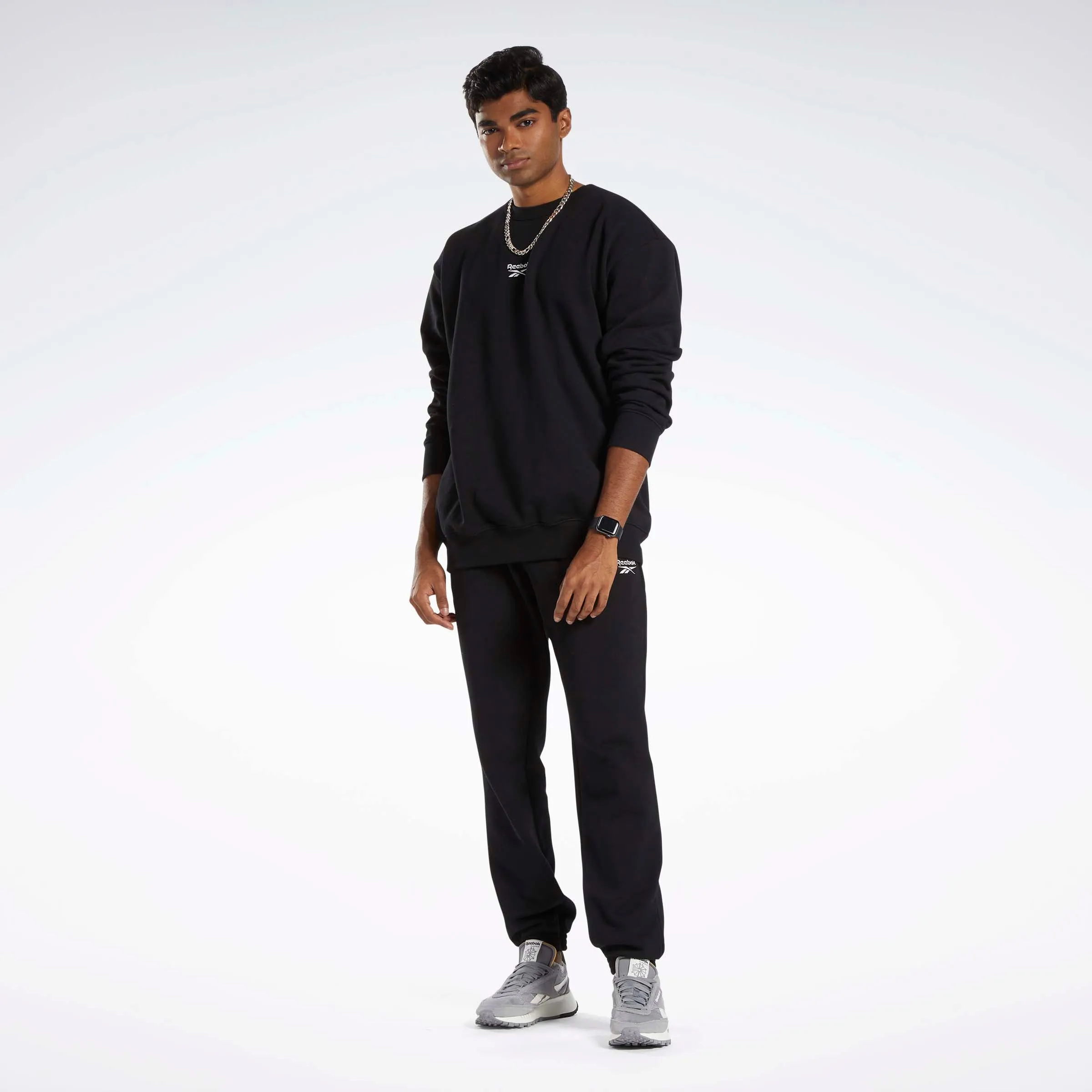 Classics Small Vector Crew Sweatshirt Black/Chalk
