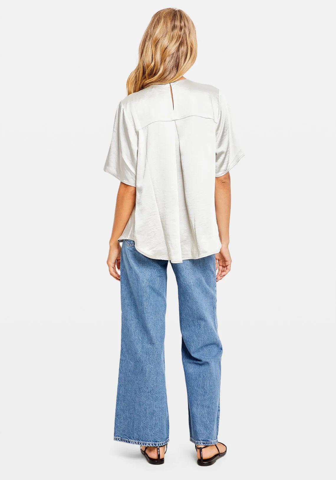 DENISE SS TOP 14908 WHITE ONYX