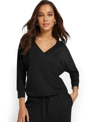Dreamy French Terry V-Neck Pullover