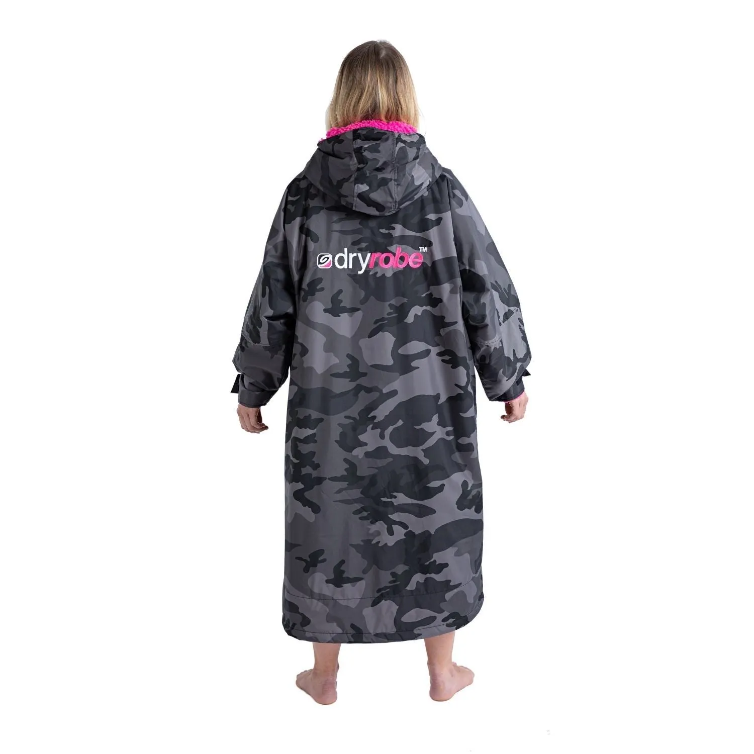 DryRobe® Advance Long Sleeve dryrobe® Black Camo/Pink