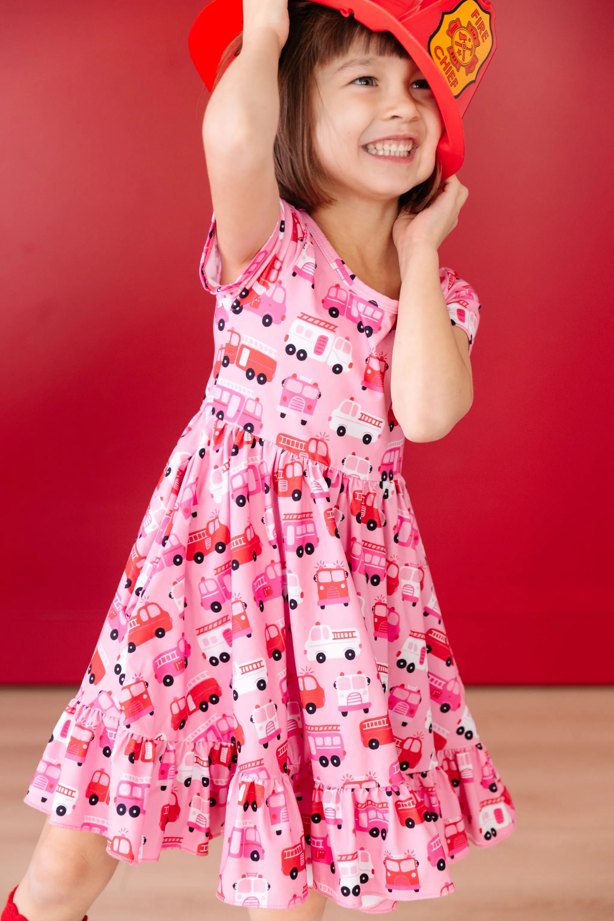 Firetruck 1-4-3 Charm Dress