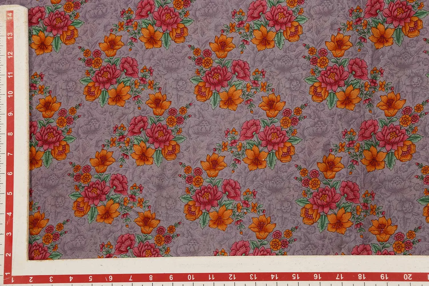 Grey 60 Gram Printed Silk Crepe Fabric
