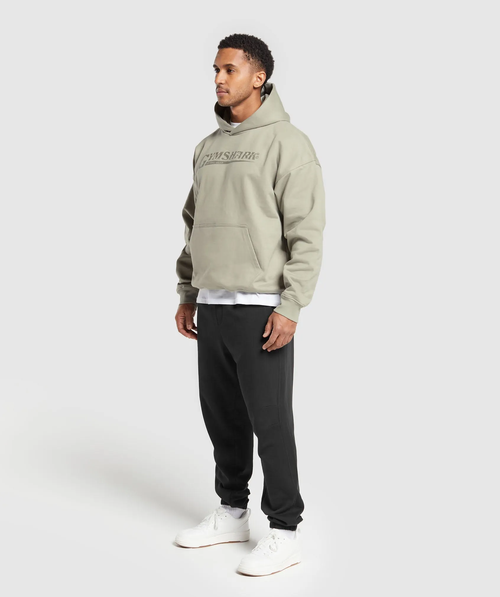 Gymshark Pump Cover Hoodie - Chalk Green