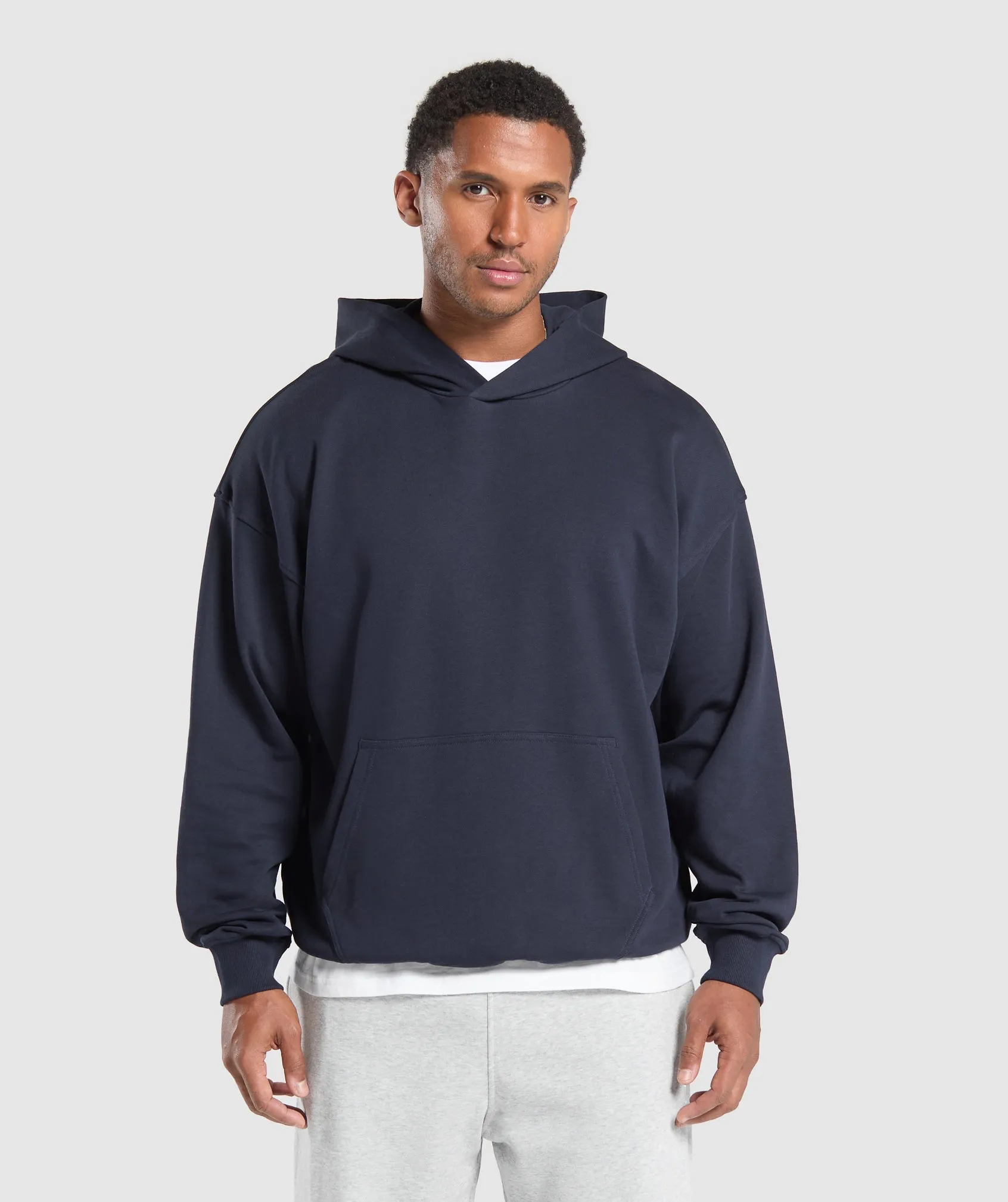 Gymshark Rest Day Essentials Hoodie - Heavy Blue