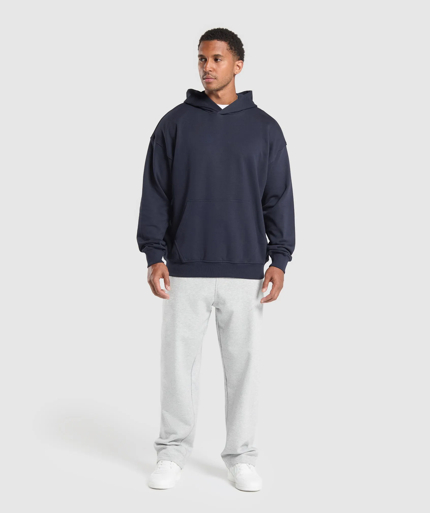 Gymshark Rest Day Essentials Hoodie - Heavy Blue