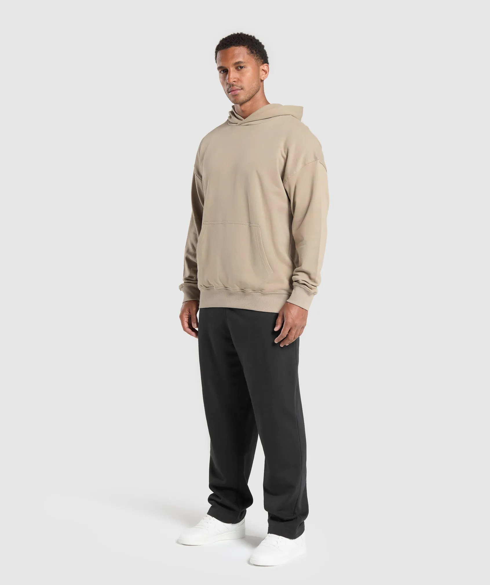 Gymshark Rest Day Essentials Hoodie - Sand Brown