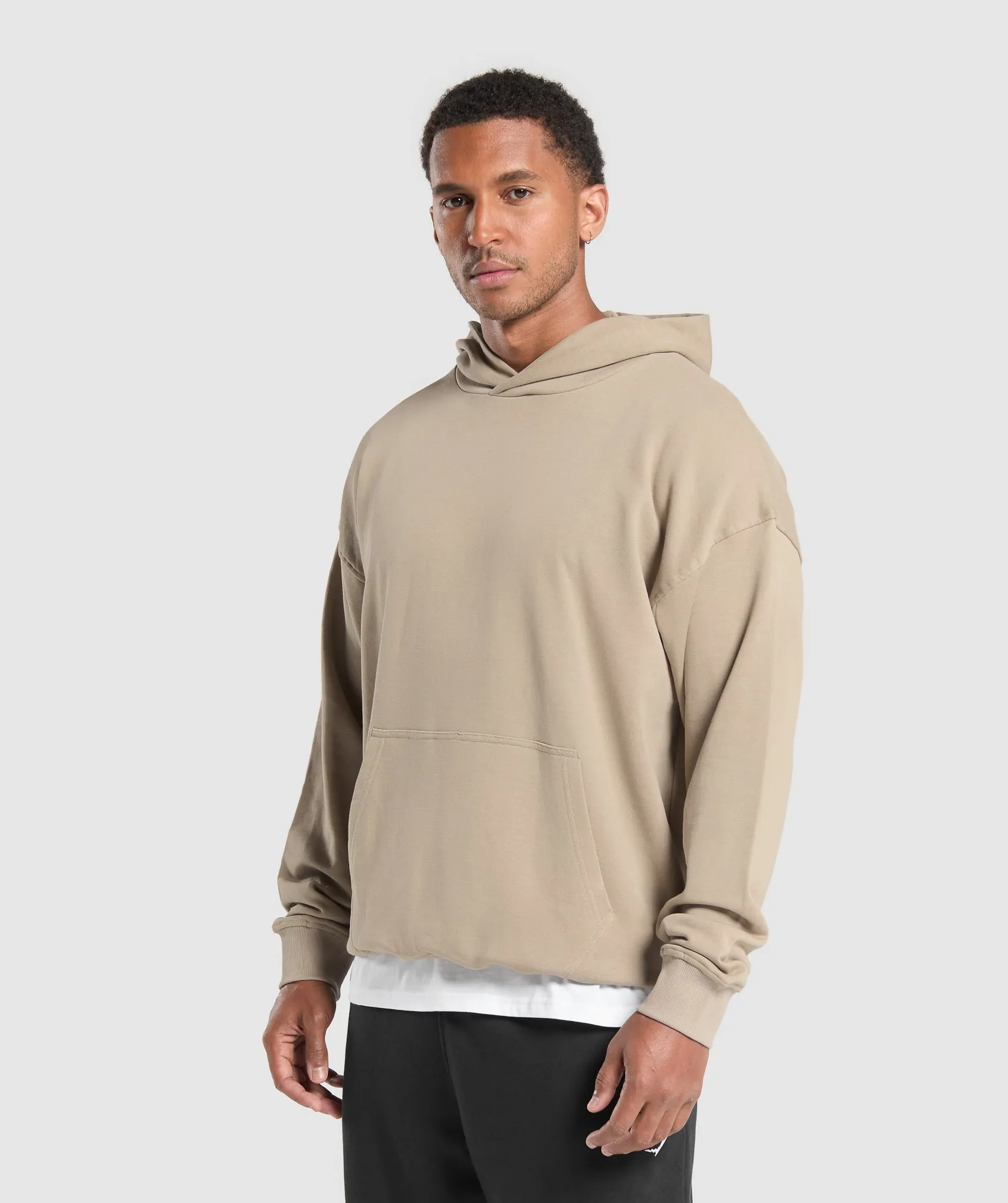Gymshark Rest Day Essentials Hoodie - Sand Brown