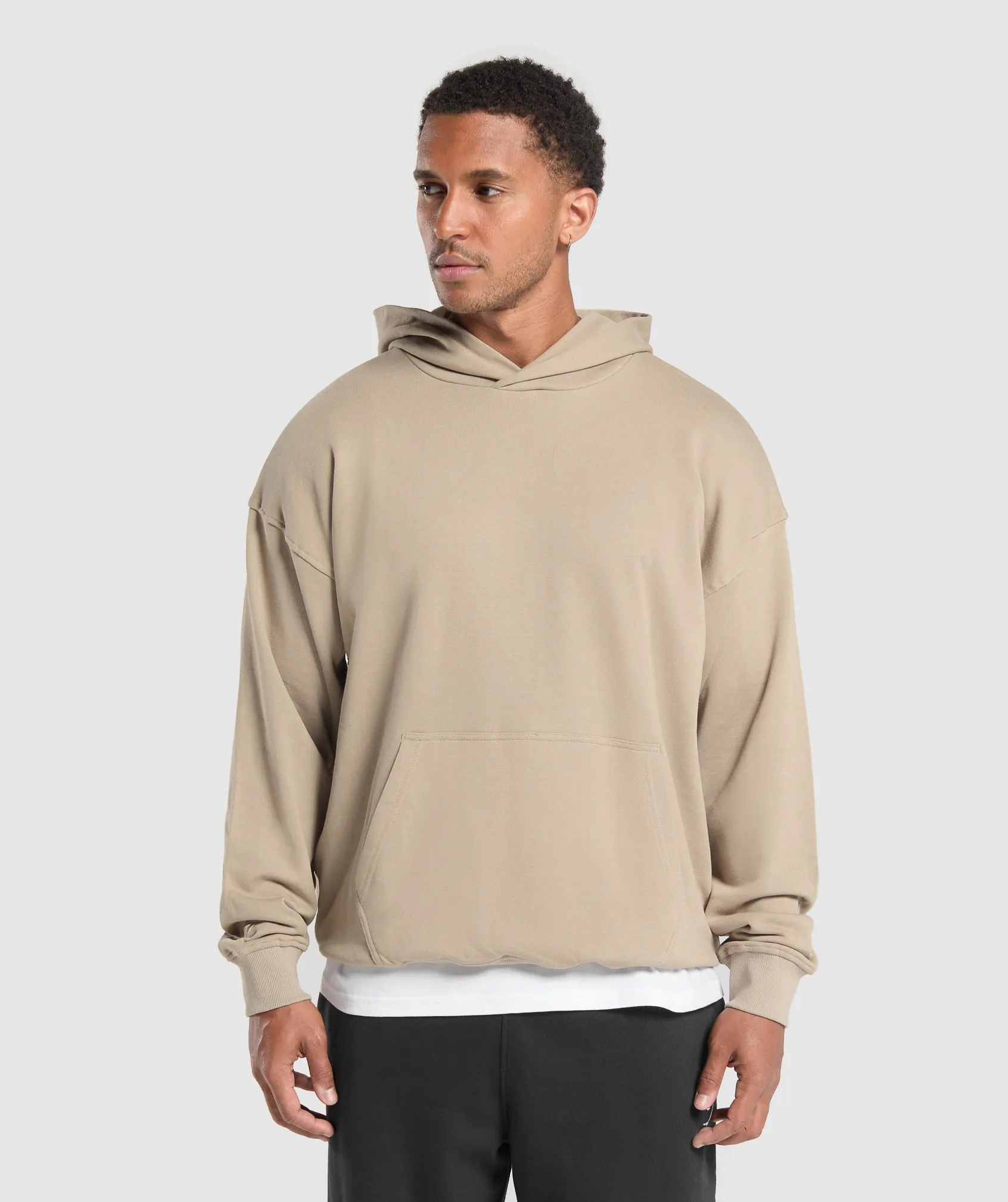 Gymshark Rest Day Essentials Hoodie - Sand Brown