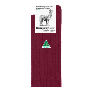 Humphrey Law Alpaca Health Socks - Berry