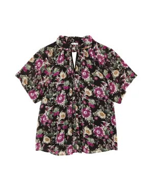 Ingrid Kimono Top | Black / Purple