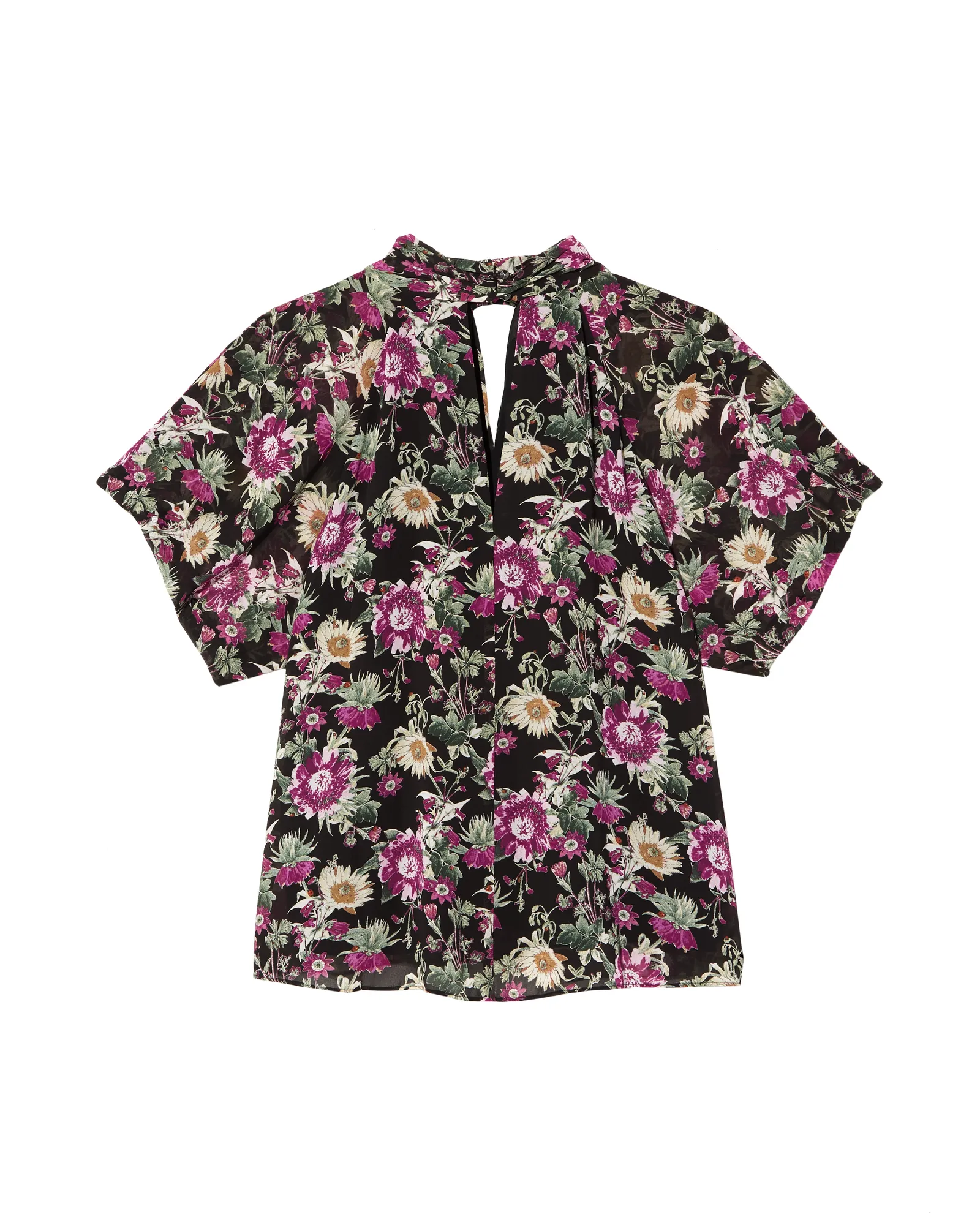 Ingrid Kimono Top | Black / Purple