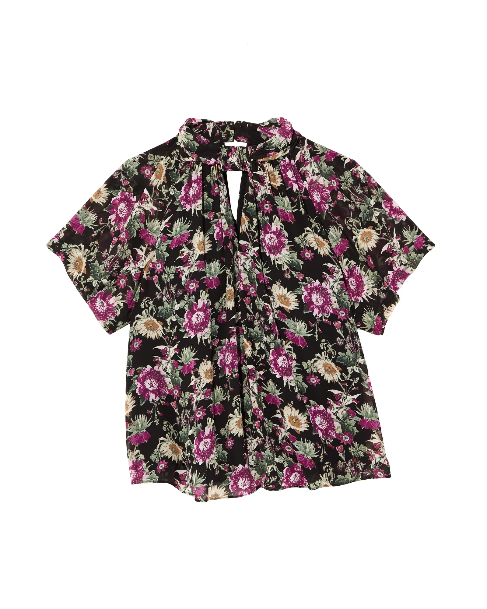 Ingrid Kimono Top | Black / Purple