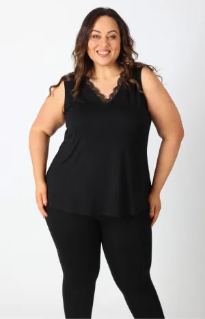 Mellomi Ava Lace Vest in Black