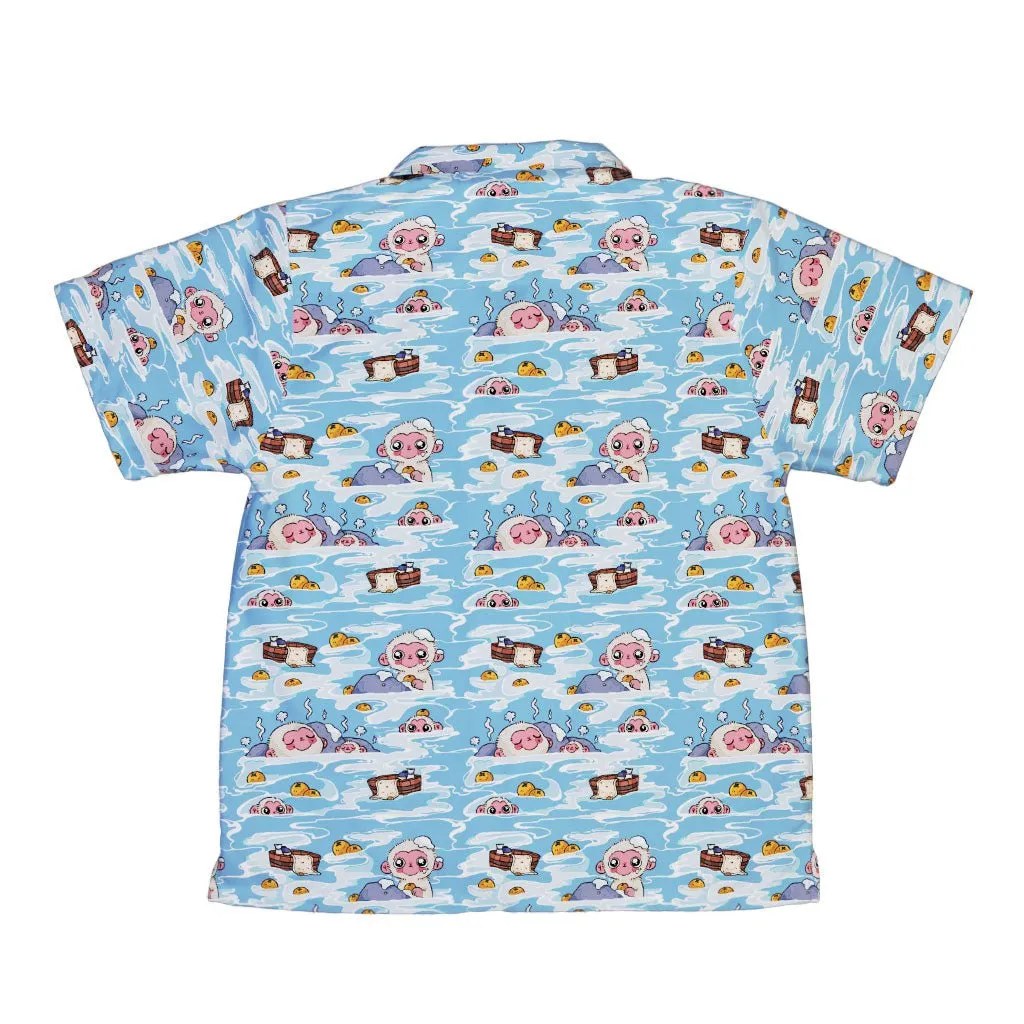 Onsen Snow Monkeys Youth Hawaiian Shirt