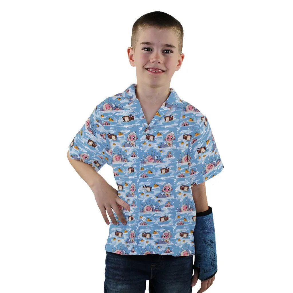 Onsen Snow Monkeys Youth Hawaiian Shirt
