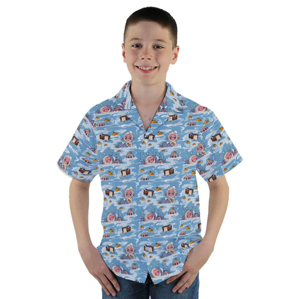 Onsen Snow Monkeys Youth Hawaiian Shirt