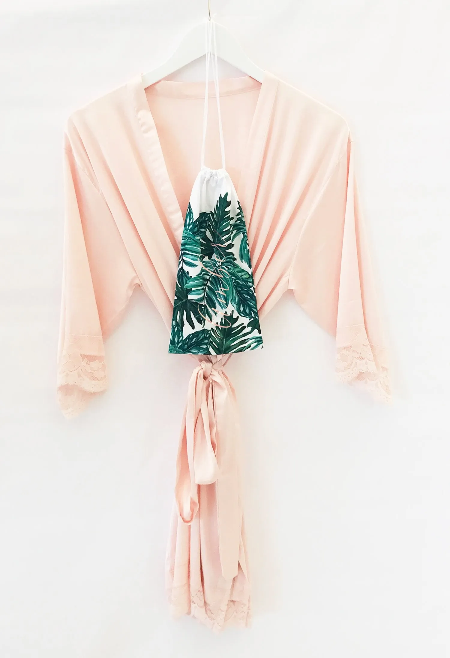 Personalized Palm Leaf Robe Pouch