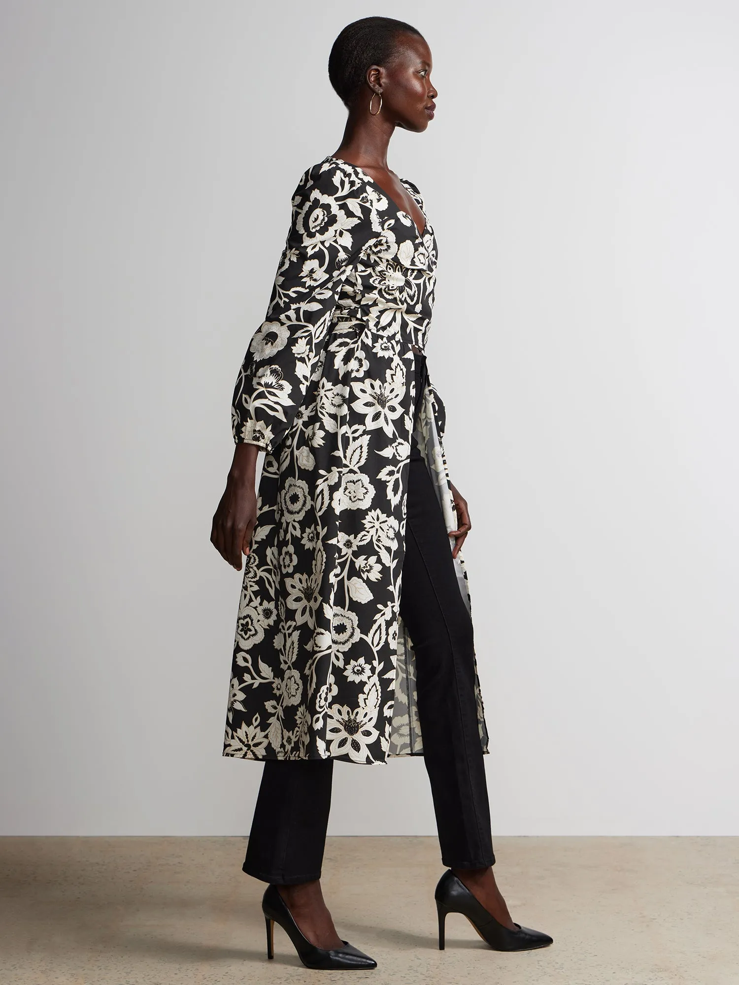 Poplin Floral Maxi Top