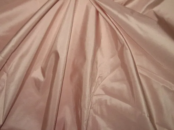 Pure SILK TAFFETA FABRIC Soft Pink 54&quot; TAF82