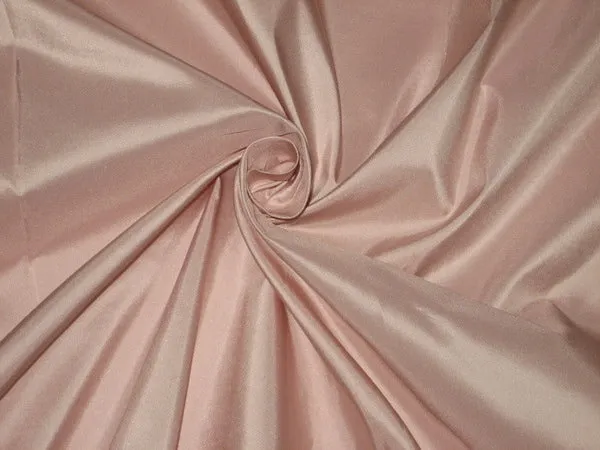 Pure SILK TAFFETA FABRIC Soft Pink 54&quot; TAF82