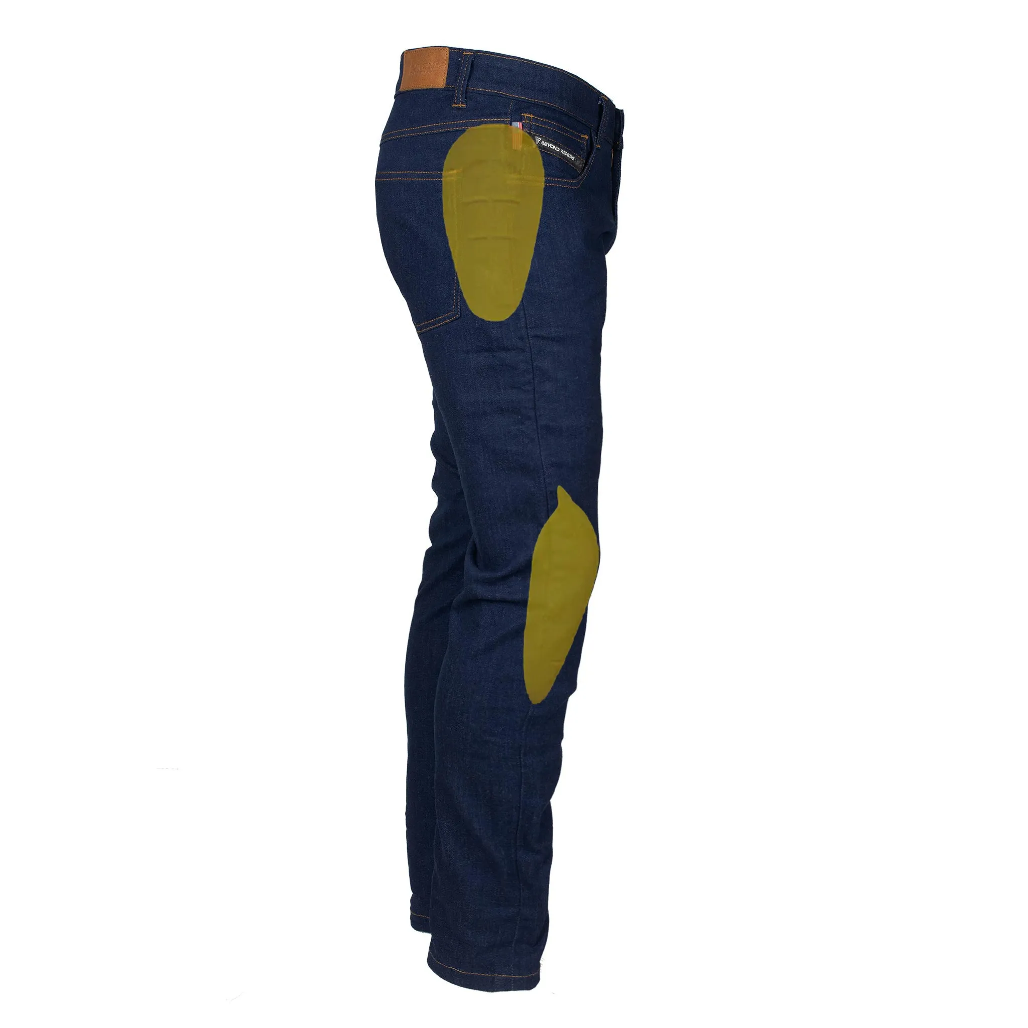 Relaxed Fit Protective Jeans - Blue with Pads