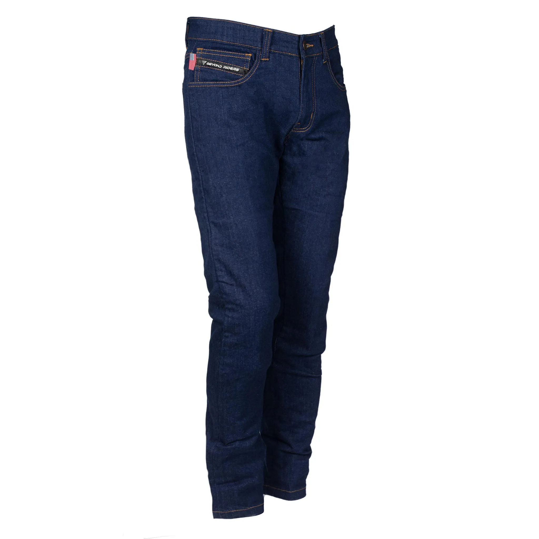 Relaxed Fit Protective Jeans - Blue with Pads