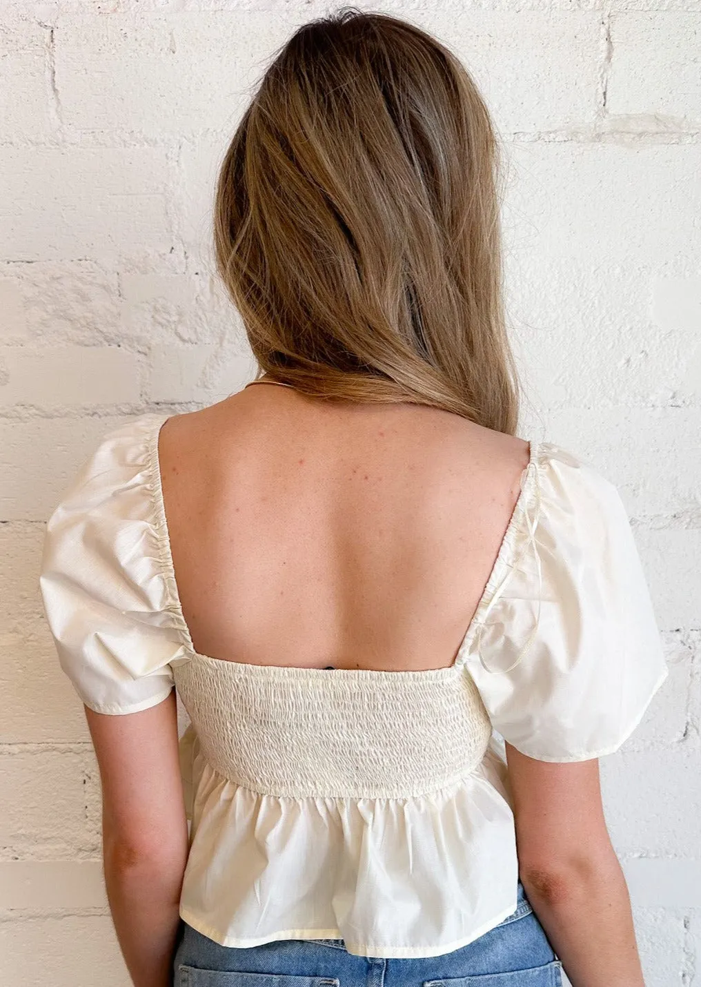 Silver Lining Babydoll Top