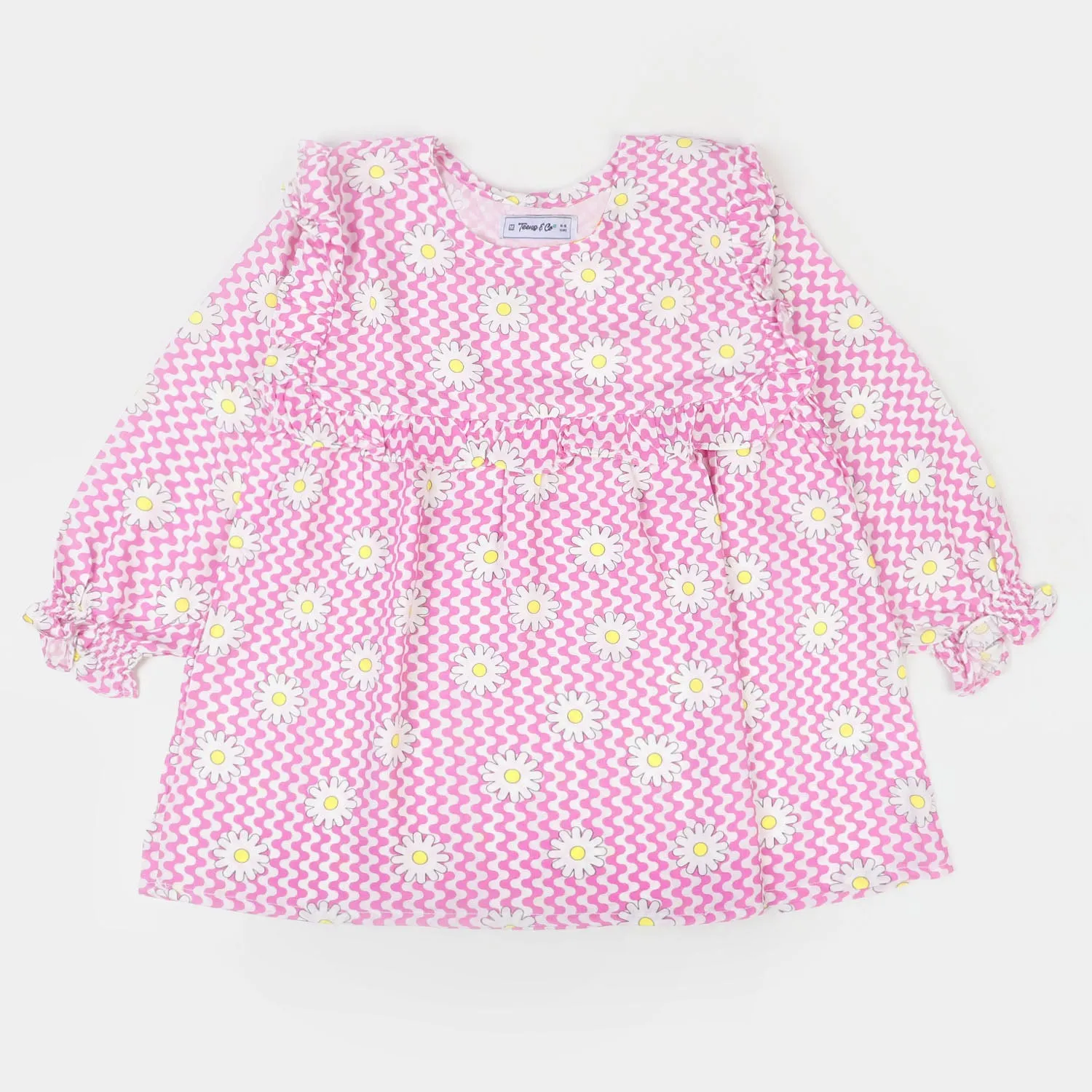 Teens Girls Viscose Casual Top - Pink
