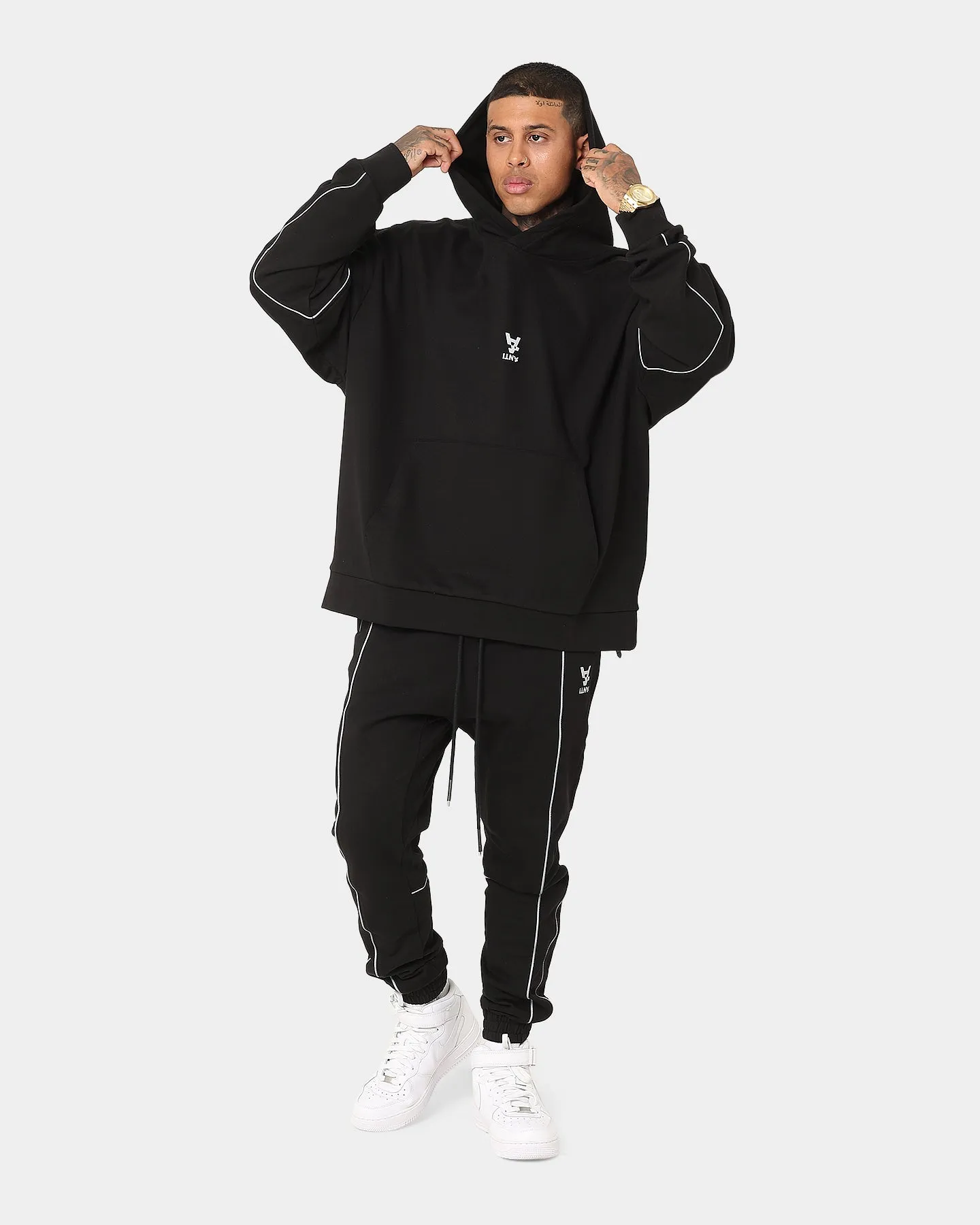 The Anti Order Neon Flux Box Hoodie Black/Reflective