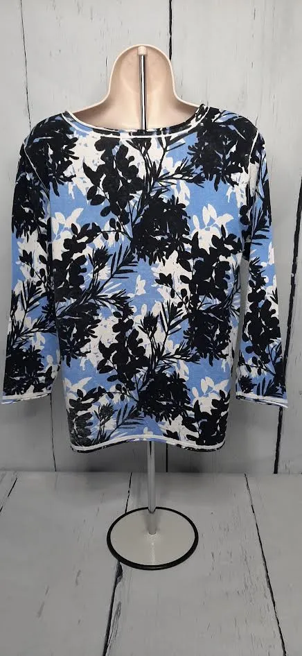Top-Blue-Pull Over-Knit-Women's-T14281km